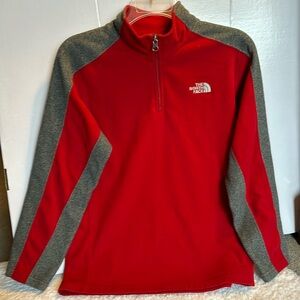 The north face quarter zip youth, large sweatshirt